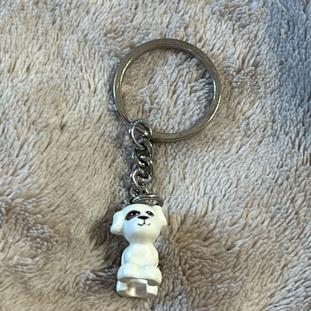 Lego Dog Keychain